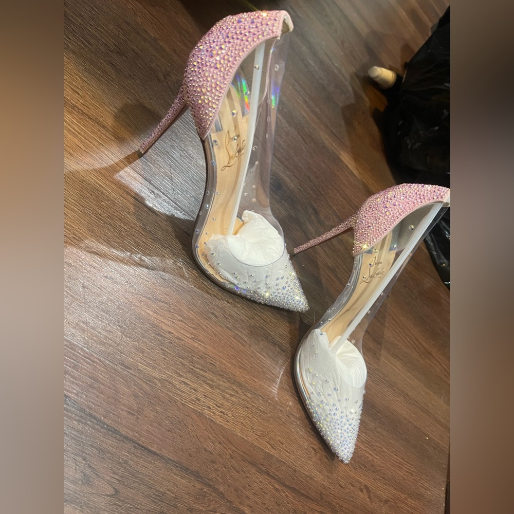 Christian Louboutin Degrastrass PVC 100 This dazzling pump